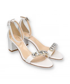 Piq.yourdress SANDALS 55 | Nappa Crystal Ivory