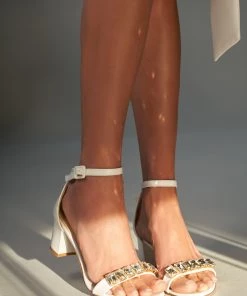 Piq.yourdress SANDALS 55 | Nappa Crystal Ivory