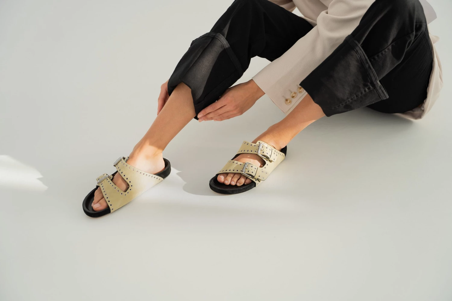 Isabel Marant LENNYO SANDAL | Ecru Sandals 7 Isabel Marant LENNYO SANDAL | Ecru Sandals