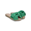 Manebi SANDALS WITH BOW | Hamptons Avocado