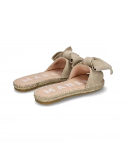 Manebi SANDALS WITH BOW | Hamptons Champagne Beige