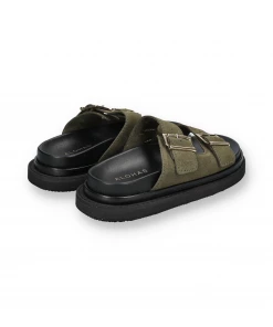 ALOHAS BUCKLE STRAP SANDALS | Suede Khaki New Arrivals 7 ALOHAS BUCKLE STRAP SANDALS | Suede Khaki New Arrivals