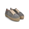 New Arrivals ANDY CSINGER X MANEBI LACE-UP ESPADRILLES | Hamptons Grey