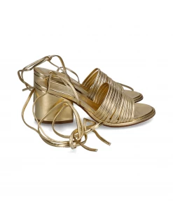 Aeyde New Arrivals NATANIA | Nappa Leather Laminated Gold