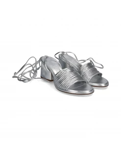 Aeyde NATANIA | Nappa Leather Laminated Silver