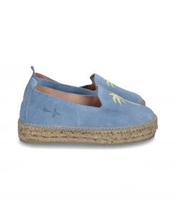 Manebi DOUBLE SOLE SLIPPER PALM SPRINGS | Blue & Yellow