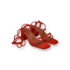ALOHAS PALOMA HEELS | Suede Pomelo Orange New Arrivals