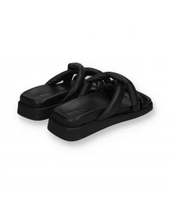 ALOHAS New Arrivals SLIP ON CROSS SANDALS | Black