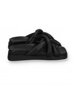 ALOHAS New Arrivals SLIP ON CROSS SANDALS | Black