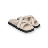 ALOHAS New Arrivals SLIP ON CROSS SANDALS | Ivory