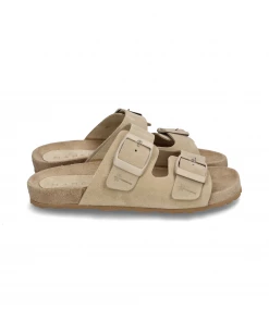 Manebi TRAVELER NORDIC SANDALS | Hamptons Champagne Beige New Arrivals