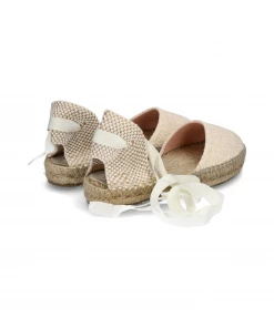 Manebi New Arrivals FLAT VALENCIANA | Cotton Bouclé Natural